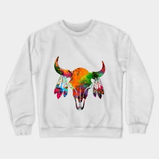 Buffalo skull Crewneck Sweatshirt